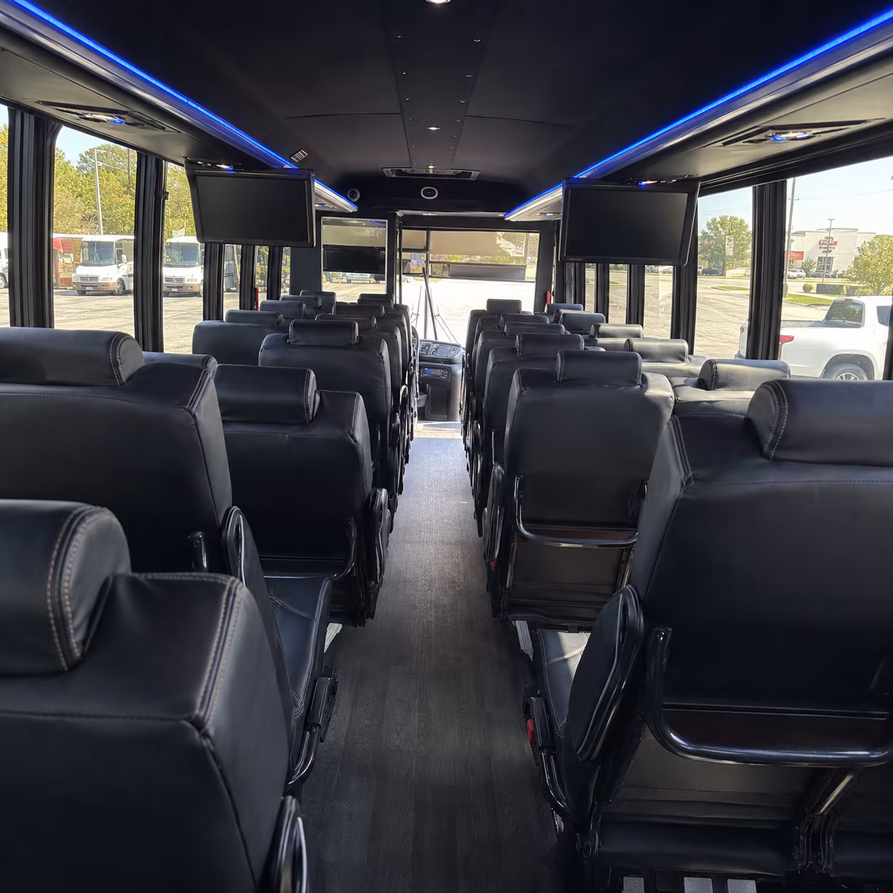 milpitas religious group transportation onboard seating