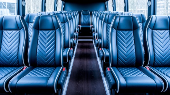 25 passenger minibus inside santa clara