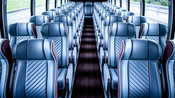 54 passenger charter bus interior santa clara