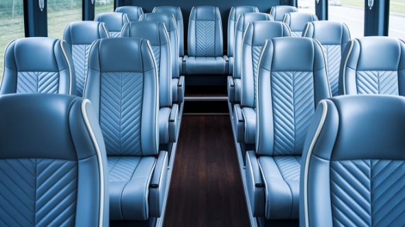 milpitas 18 passenger minibus interior
