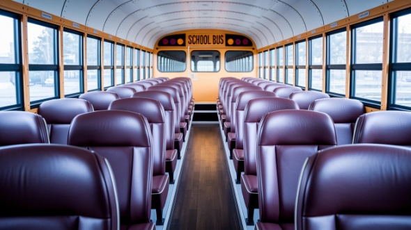 school bus rental interior santa clara